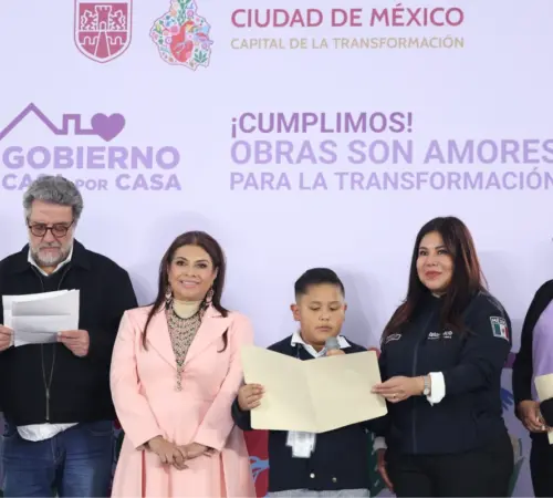 Clara Brugada presenta 30 obras en Pantitlán con programa Casa por Casa