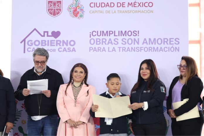 Clara Brugada presenta 30 obras en Pantitlán con programa Casa por Casa