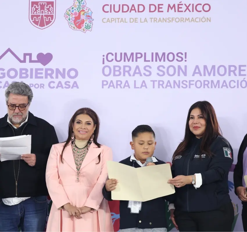 Clara Brugada presenta 30 obras en Pantitlán con programa Casa por Casa