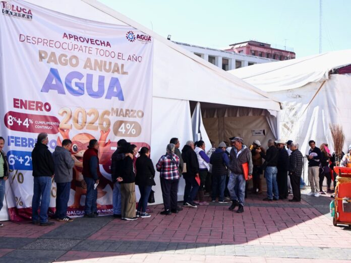 Alta afluencia en pago de agua y predial en Toluca - Primero Editores