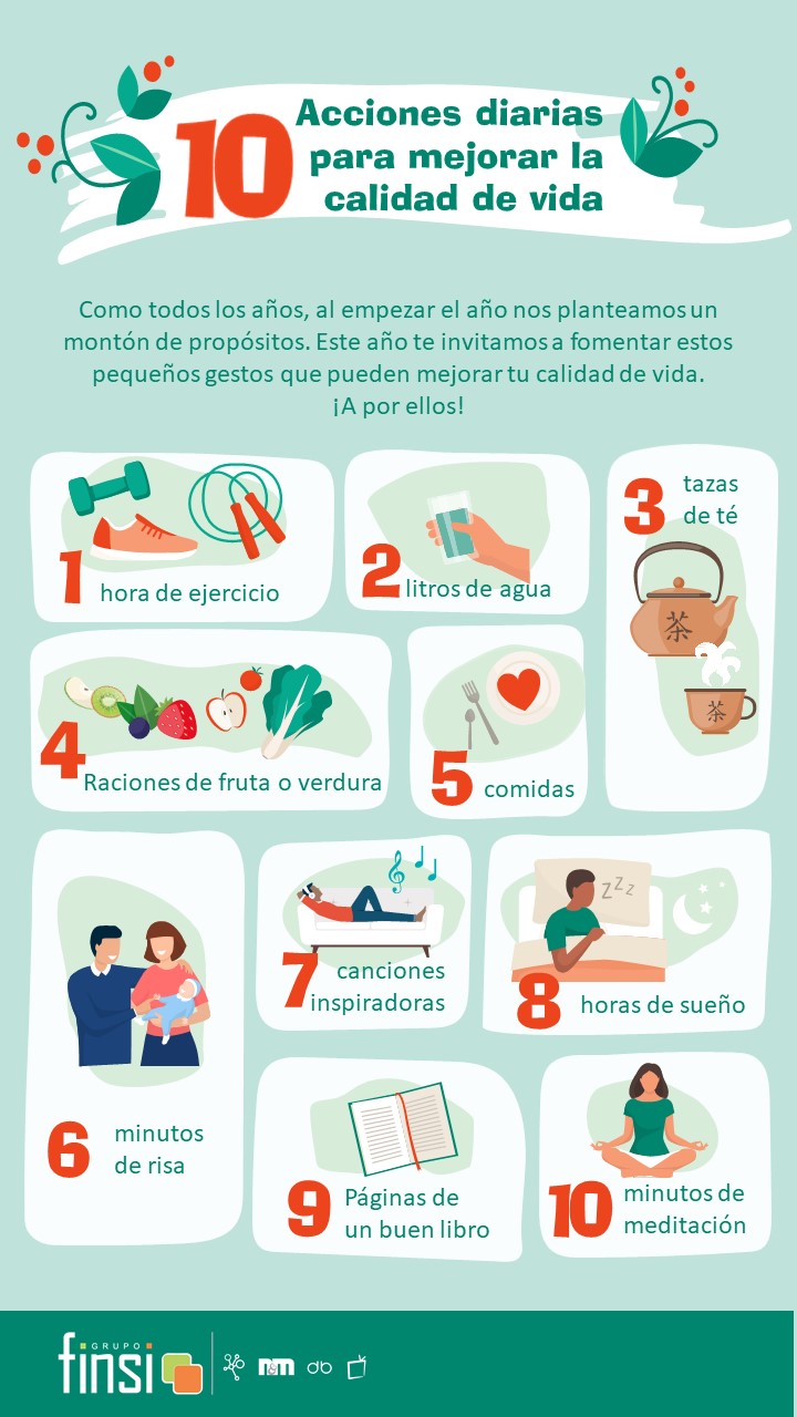 10 acciones diarias para mejorar tu calidad de vida