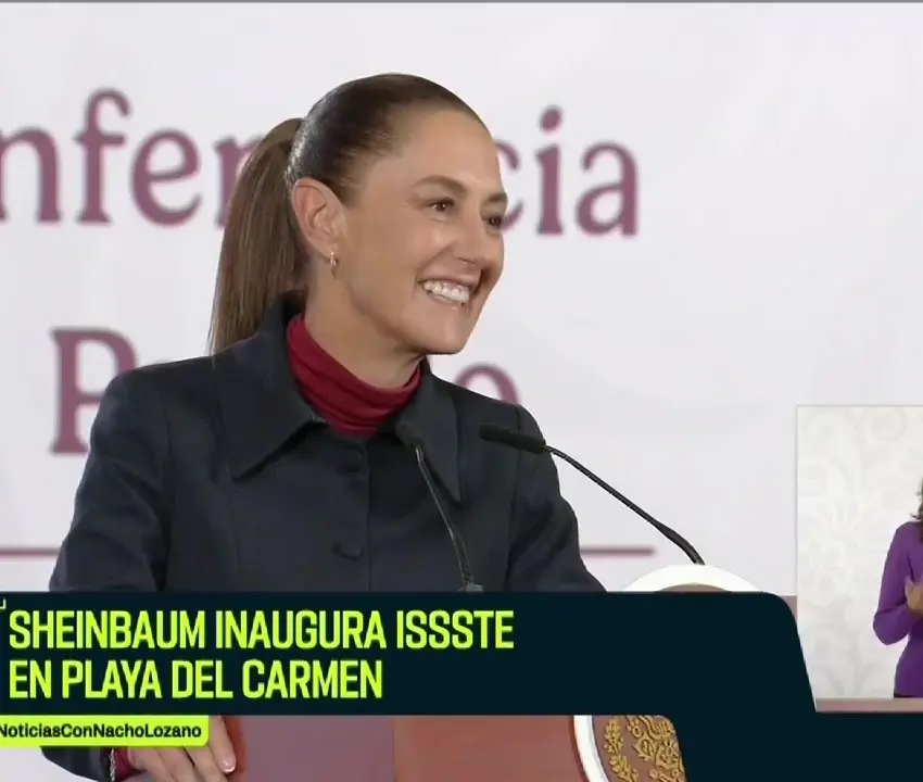 Inauguró Sheinbaum clínica del ISSSTE en Playa del Carmen