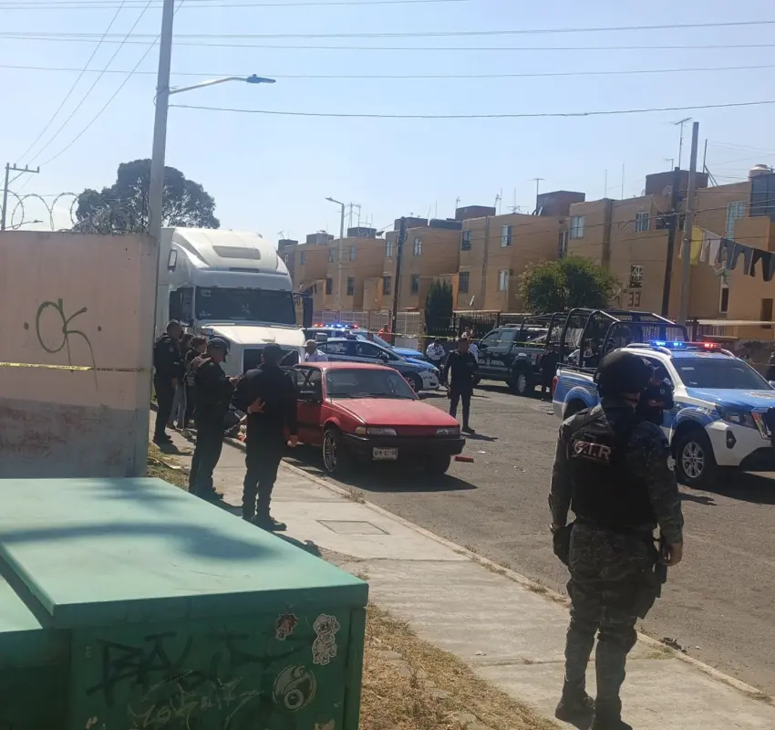 Investigan balacera en Metepec