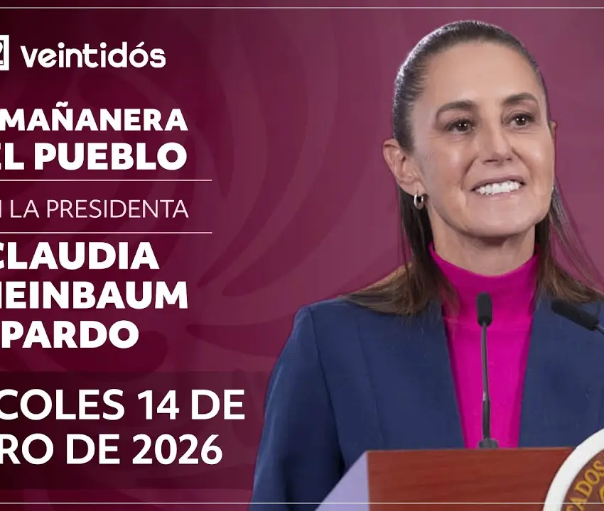 Mañanera de Sheinbaum del 14 de enero