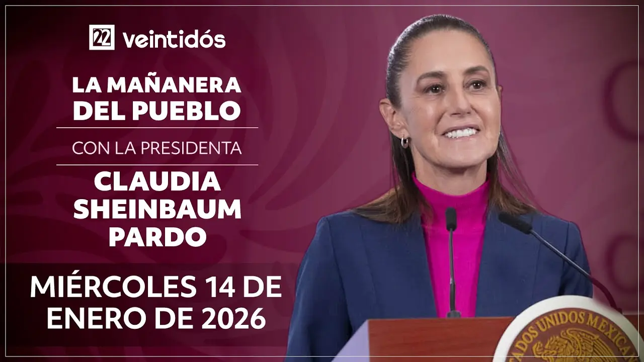 Mañanera de Sheinbaum del 14 de enero | EnVivoAhora | La Mañanera del Pueblo miércoles 14 de enero de 2026