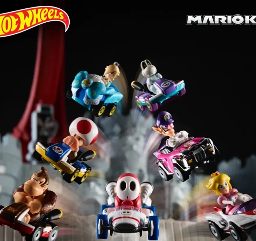 Gaming y juguetes: Hot Wheels lanza set inspirado en el mundo de Mario Kart