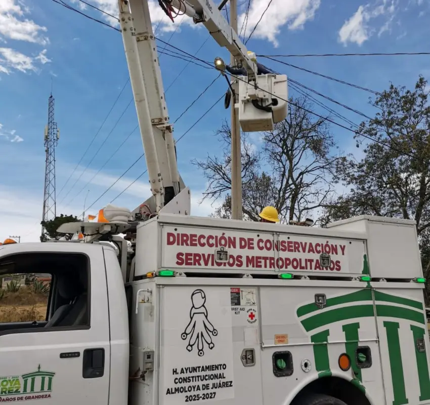 Más luz y seguridad para Almoloya de Juárez
