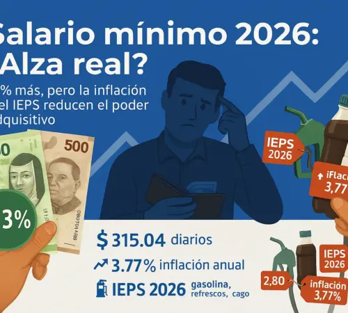 <h1>Salario mínimo 2026: ¿alza real o inflación?</h1>