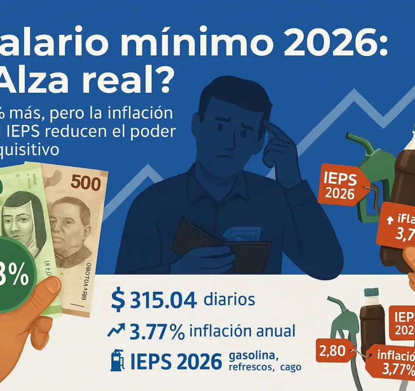 <h1>Salario mínimo 2026: ¿alza real o inflación?</h1>