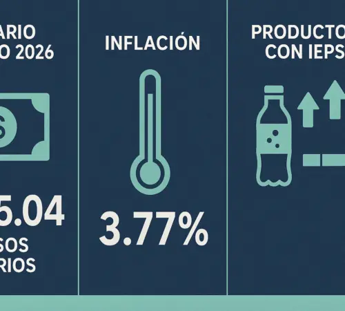 Salario mínimo 2026: aumento del 13% frente a inflación y nuevos impuestos