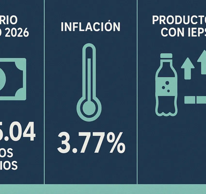 Salario mínimo 2026: aumento del 13% frente a inflación y nuevos impuestos