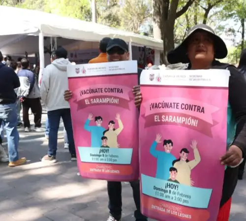 Brigadas contra sarampión en CDMX se refuerzan ante aumento de casos
