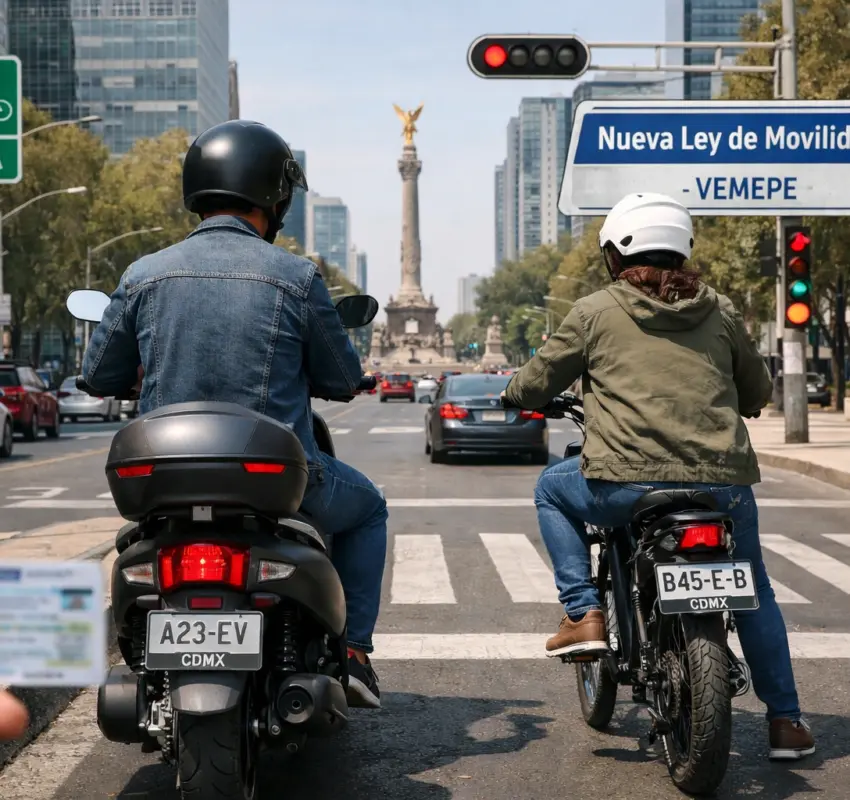 Scooters y bicis eléctricas deberán usar placas en CDMX