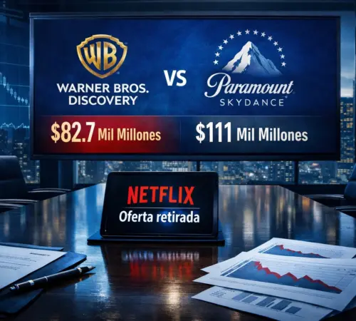 Netflix se retira de la compra de Warner Bros