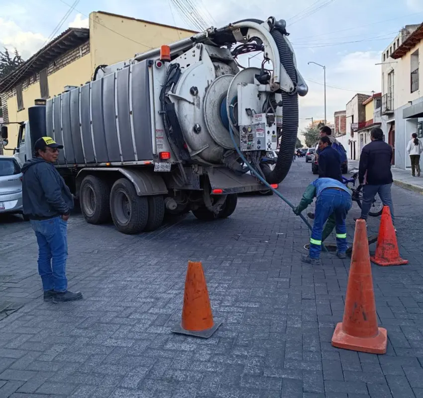 Acciones preventivas por lluvias en Metepec
