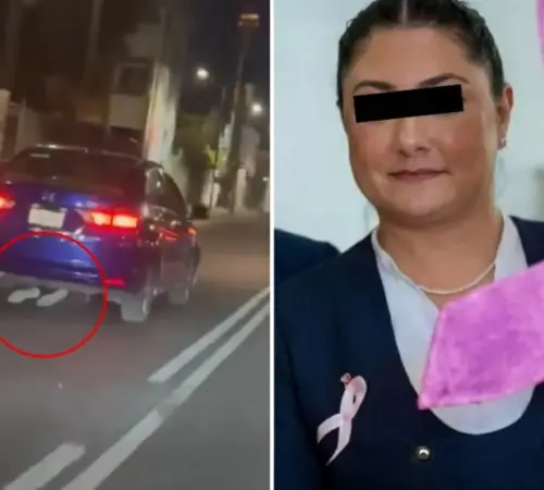Detienen a conductora que atropelló a un motociclista en Iztapalapa