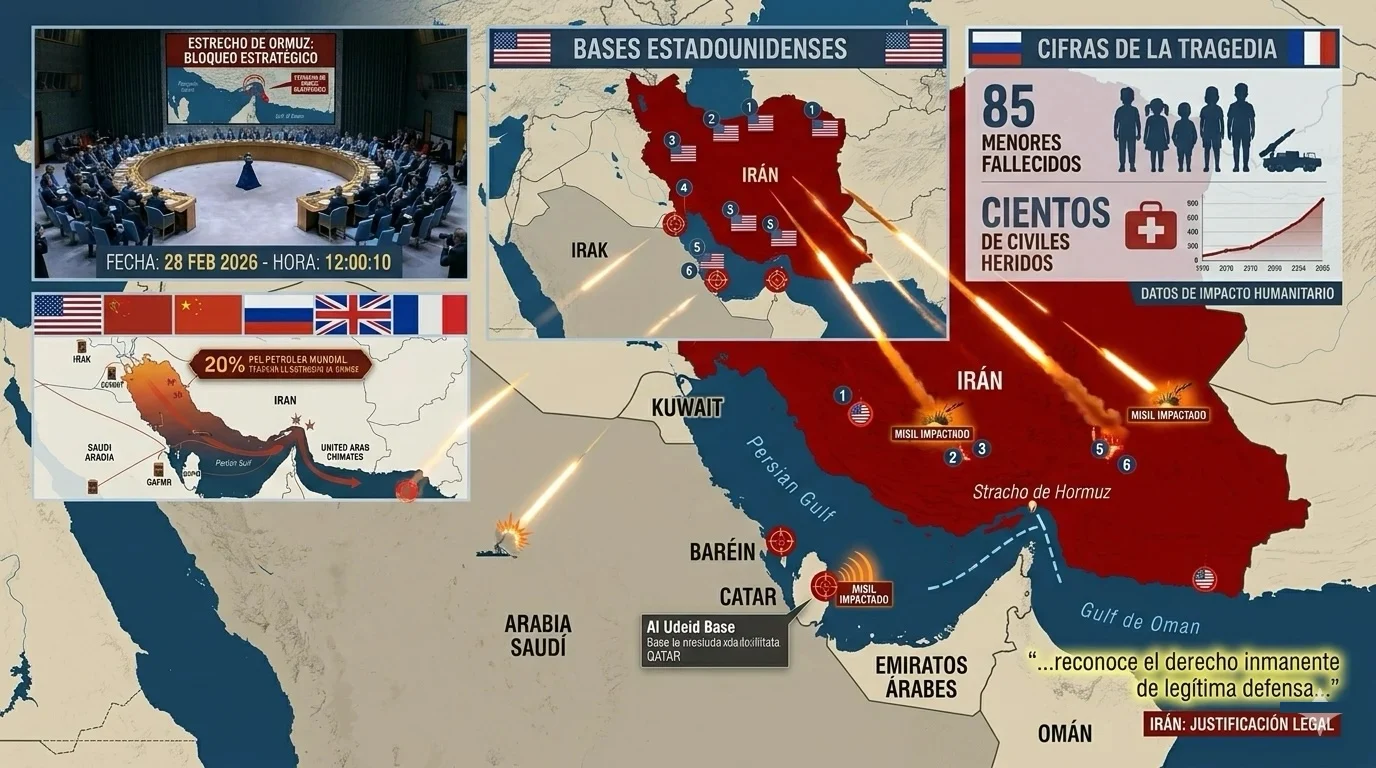 iranmisilesmapagolfo México Ahora Irán misiles mapa bases atacadas Golfo Pérsico Baréin Catar Kuwait