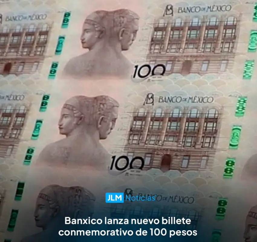Lanzó Banxico billete conmemorativo de 100 pesos por su centenario