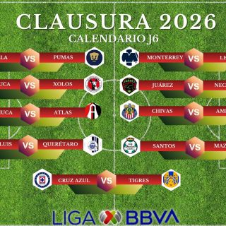 Dónde ver EN VIVO los partidos de la Jornada 6 del Clausura 2026 ...