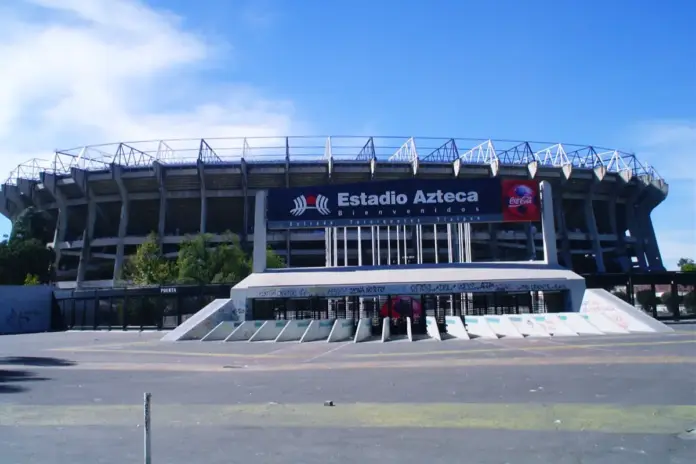 Azteca_entrance reapertura del Estadio Azteca.