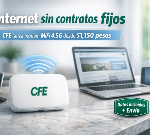 Módem de la CFE desde 150 pesos: internet portátil barato