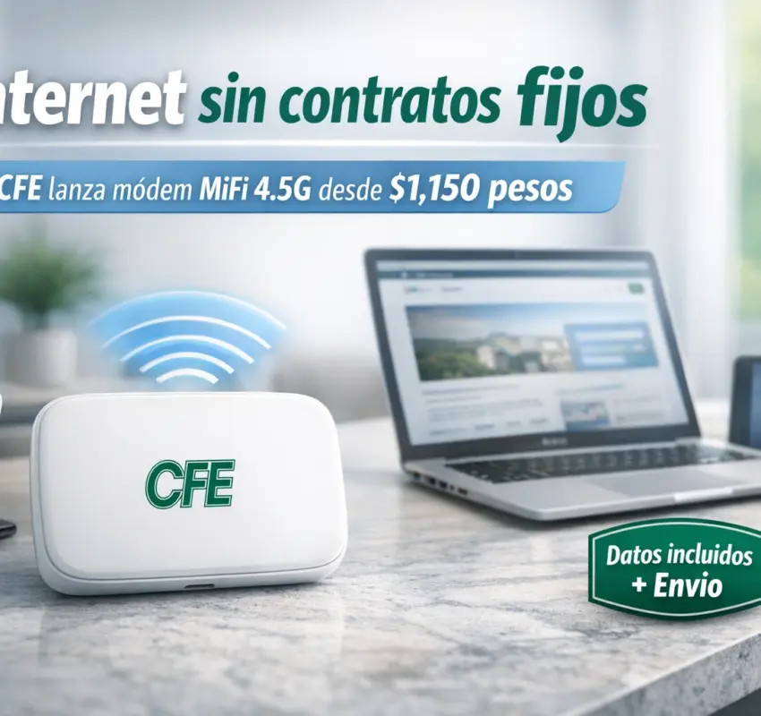 Módem de la CFE desde 150 pesos: internet portátil barato