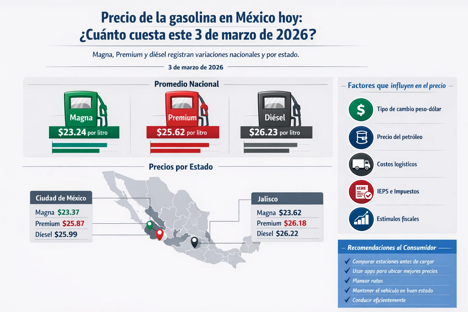 Precio de la gasolina en México México Ahora Precio de la gasolina en México