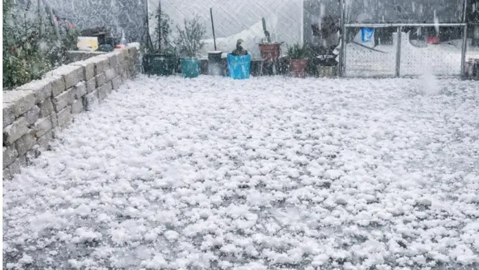 Granizada en Cuautitlán Izcalli causa afectaciones en vialidades Granizada en Cuautitlán Izcalli causa afectaciones en vialidades