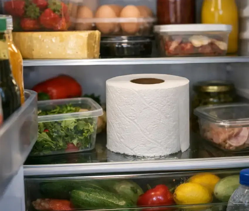 Meter papel higiénico al refrigerador: el truco que todos están usando