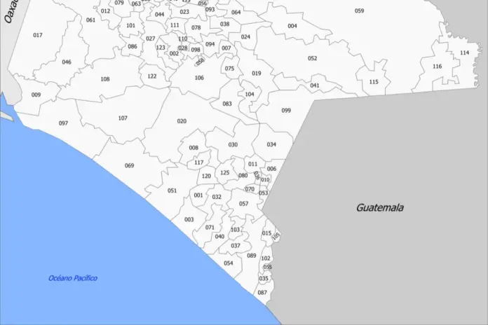 Municipios_de_Chiapas_2020 sismo Chiapas