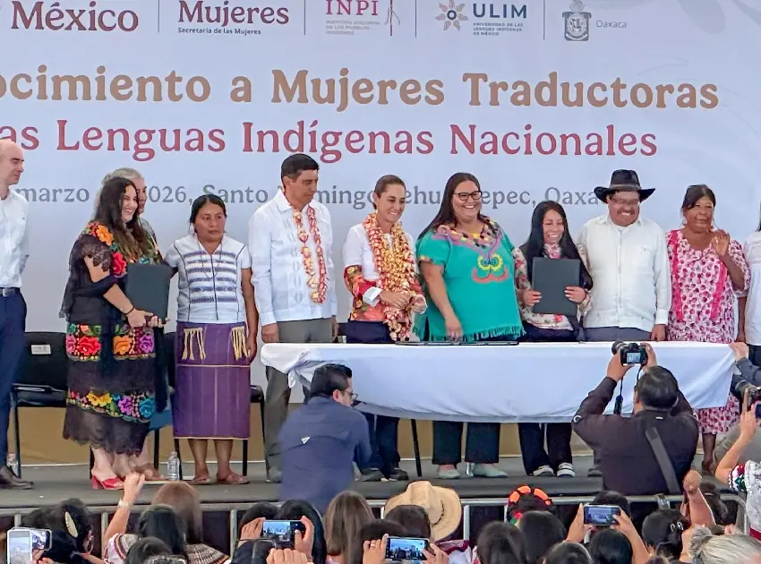 Secretaría de las Mujeres e INPI firman convenio para difundir Cartilla de Derechos en radios indígenas