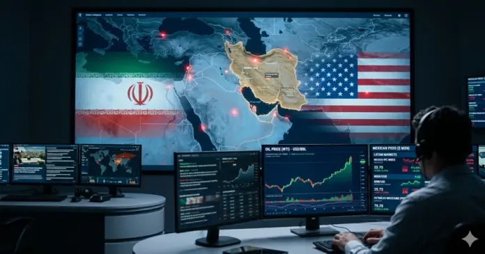 economia-mexicana-impacto-guerra-iran-estados-unidos.jpg Impacto de la guerra entre Irán y Estados Unidos en la economía mexicana con aumento del precio del petróleo y volatilidad en mercados globales