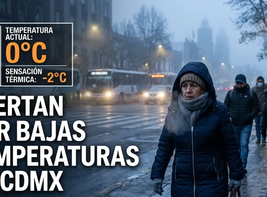 Alertan por bajas temperaturas en CDMX