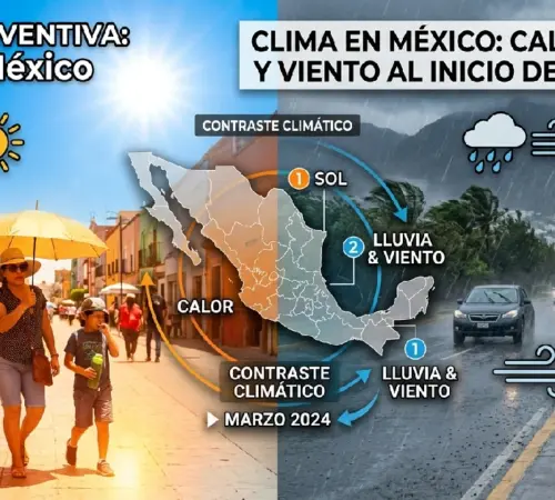 Clima en México: lluvia, calor y viento intenso marcan la primavera