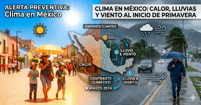 clima-en-mexico-primavera-2026-lluvias-calor-viento.jpg Clima en México primavera 2026 con contraste de calor extremo, lluvias y fuertes vientos en distintas regiones del país