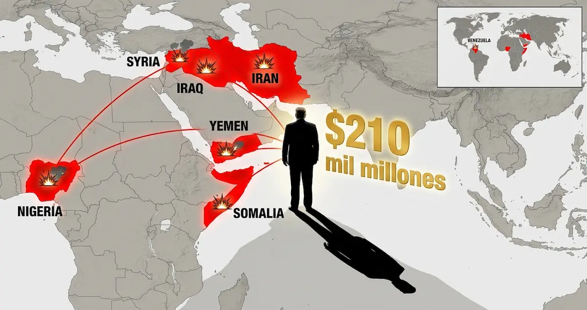 Carta Al Habtoor: Mapa de países intervenidos según crítica a Trump