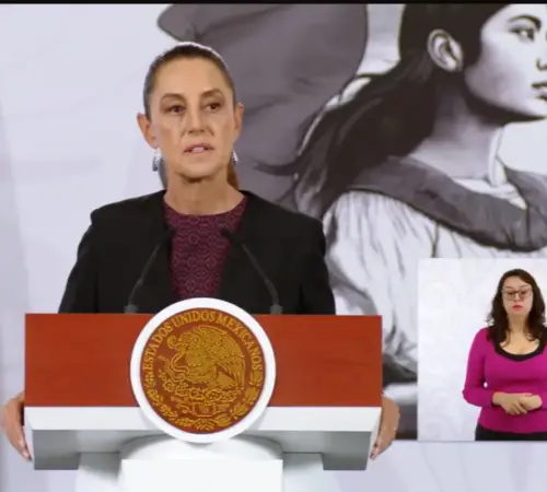 Claudia Sheinbaum destaca reducción histórica de homicidios