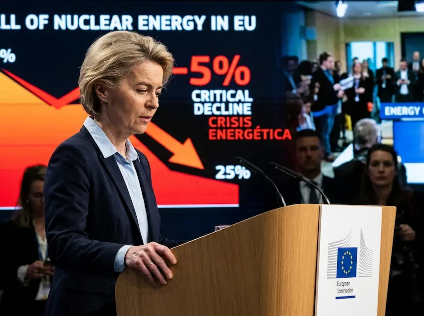 Error Nuclear Europa: Von der Leyen admite fallo histórico
