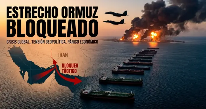 estrecho-ormuz Estrecho Ormuz bloqueado: buques petroleros atrapados tras bombardeo de EE.UU. a Irán