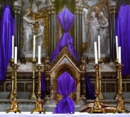 ¿Por qué desaparecen las imágenes en las iglesias durante la Semana Santa?