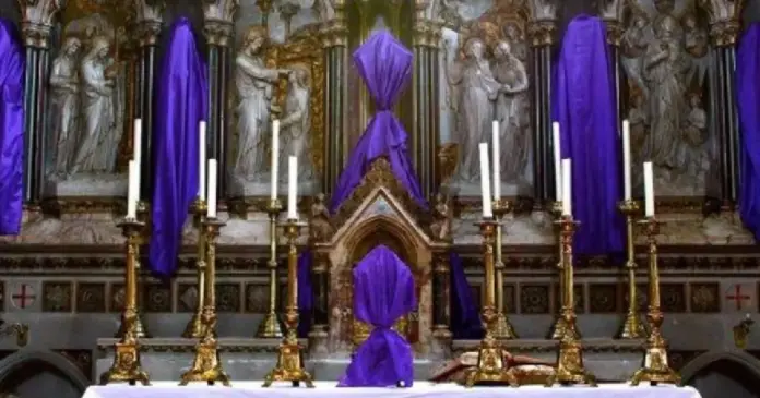 imágenes ocultas en iglesias en semana santa Lejos de ser un acto de olvido, esta tradición tiene un profundo significado espiritual y simbólico.