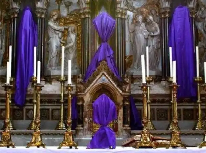 ¿Por qué desaparecen las imágenes en las iglesias durante la Semana Santa?