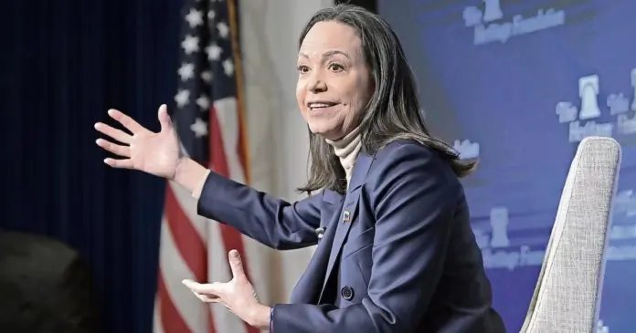 maria_corina_MA María Corina Machado mantiene en suspenso la fecha de su retorno a Venezuela