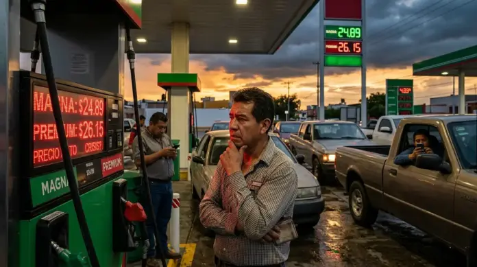 precios-gasolina-2026 Precios gasolina en estación de servicio de México durante 2026, conductores preocupados por aumentos