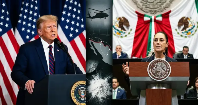 trump-sheinbaum-carteles Trump Sheinbaum debate sobre cárteles y soberanía mexicana