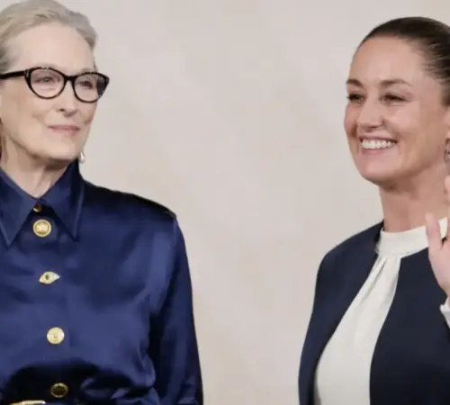 Meryl Streep elogia a la presidenta Sheinbaum en visita a México