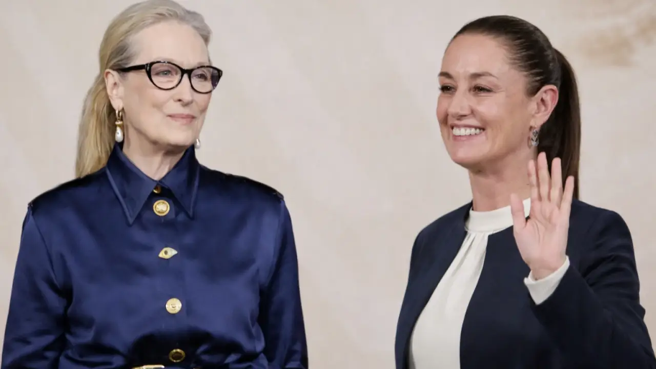 Meryl Streep elogia a la presidenta Sheinbaum en visita a México