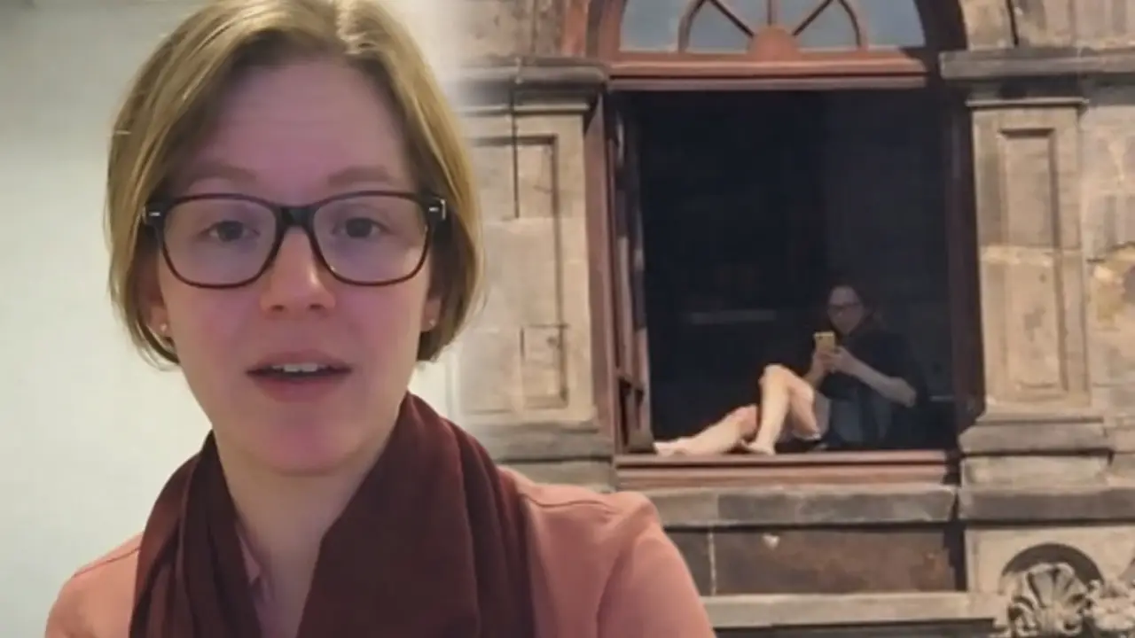 Mujer que tomó el sol en ventana de Palacio Nacional: revelan identidad y sueldo