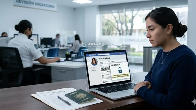 Revisión de redes sociales será obligatoria en trámite de visas estadounidenses para mexicanos