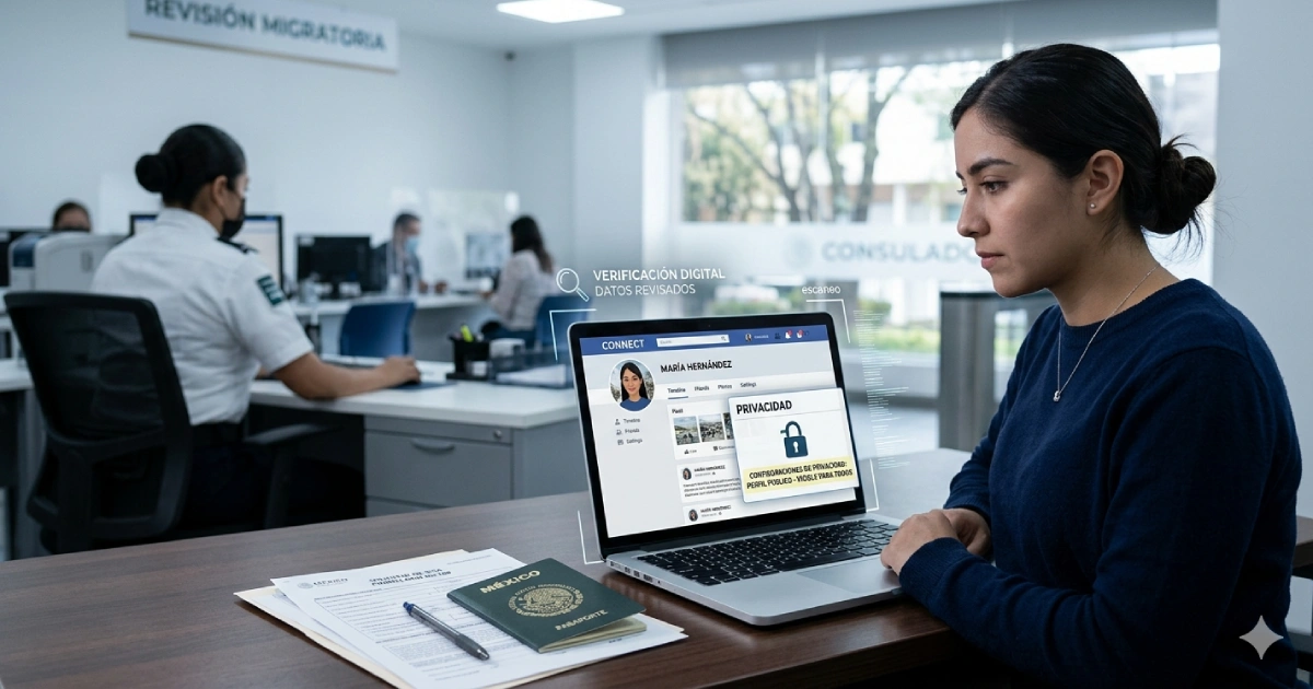 Revisión de redes sociales será obligatoria en trámite de visas estadounidenses para mexicanos